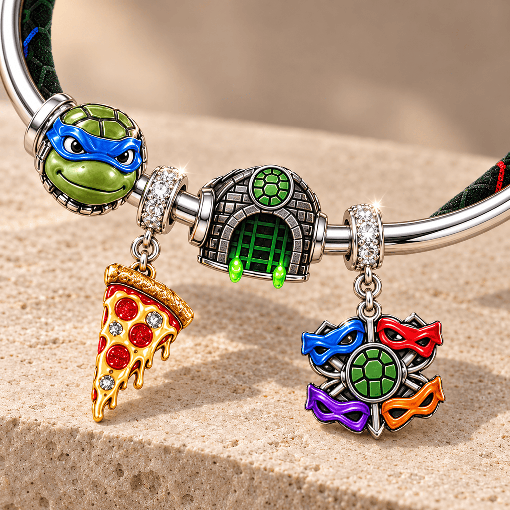 NJT Sliver Charm Bracelet Set TMH