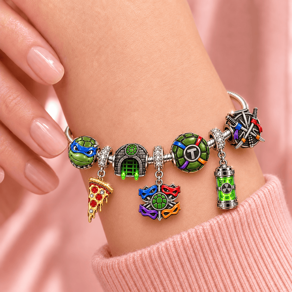 NJT Sliver Charm Bracelet Set TMH