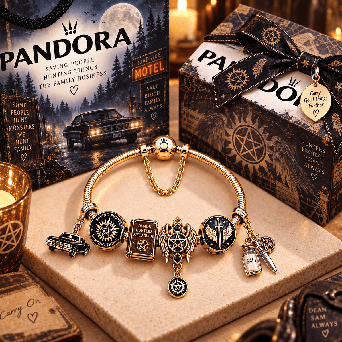 SUNA Gold Charm Bracelet Set PTT