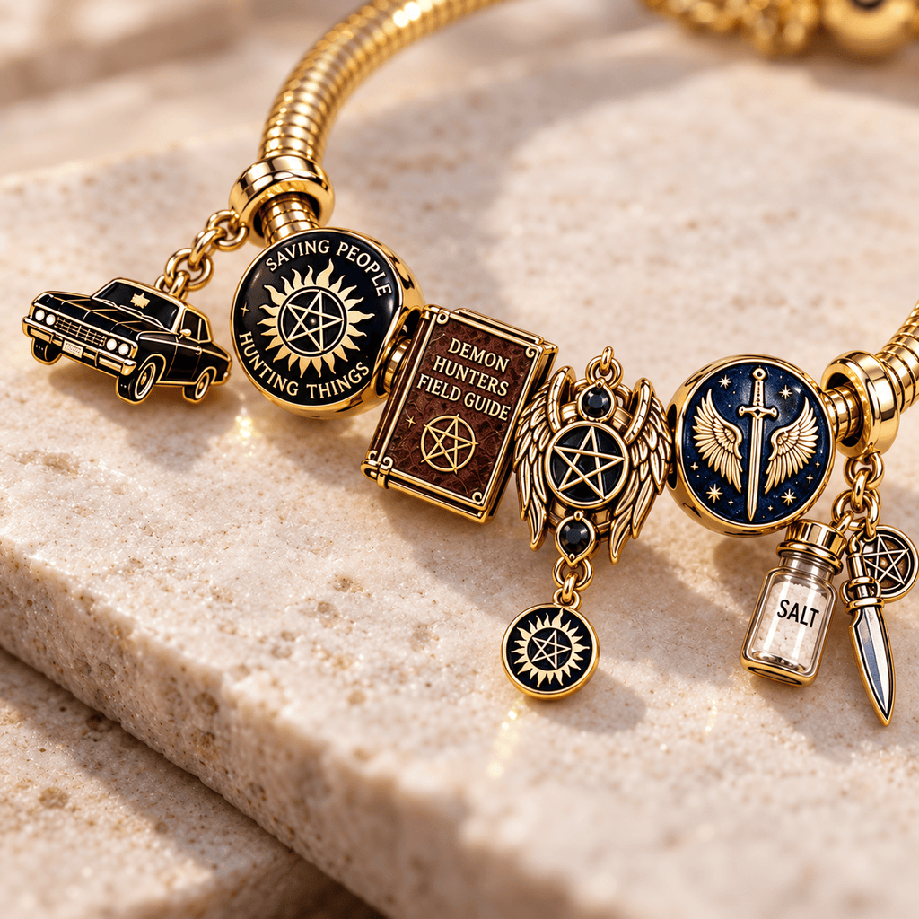 SUNA Gold Charm Bracelet Set PTT