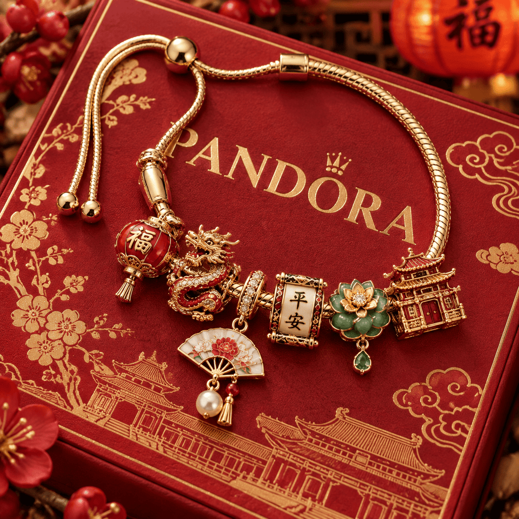 CHCHG Gold Charm Bracelet Set PTT