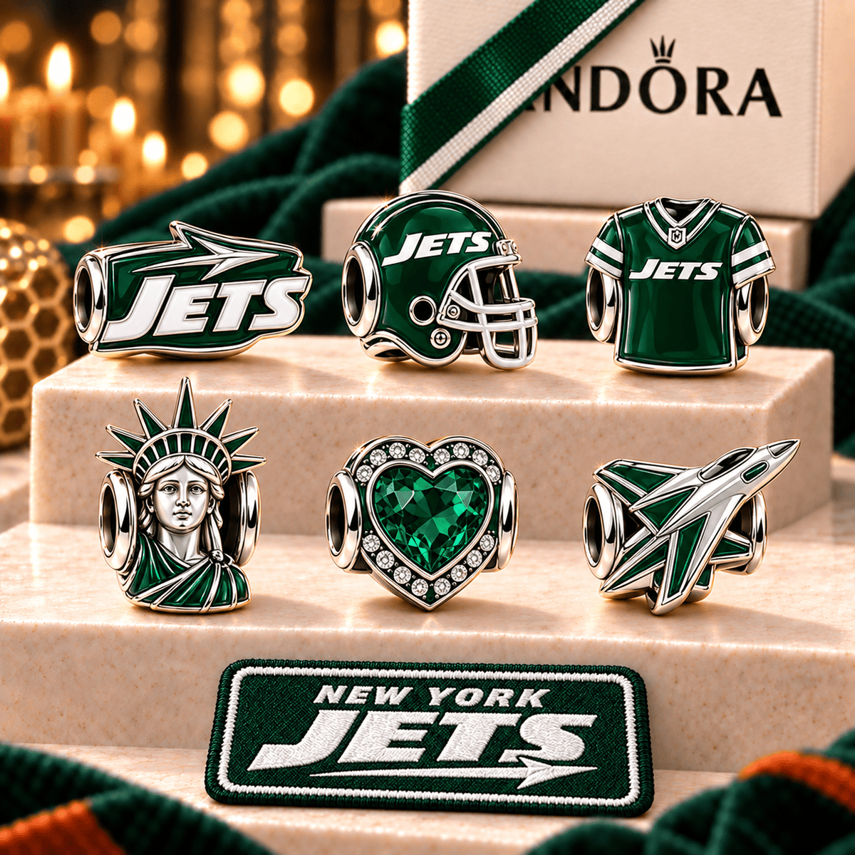 NYJ Silver Charm Set NHVH