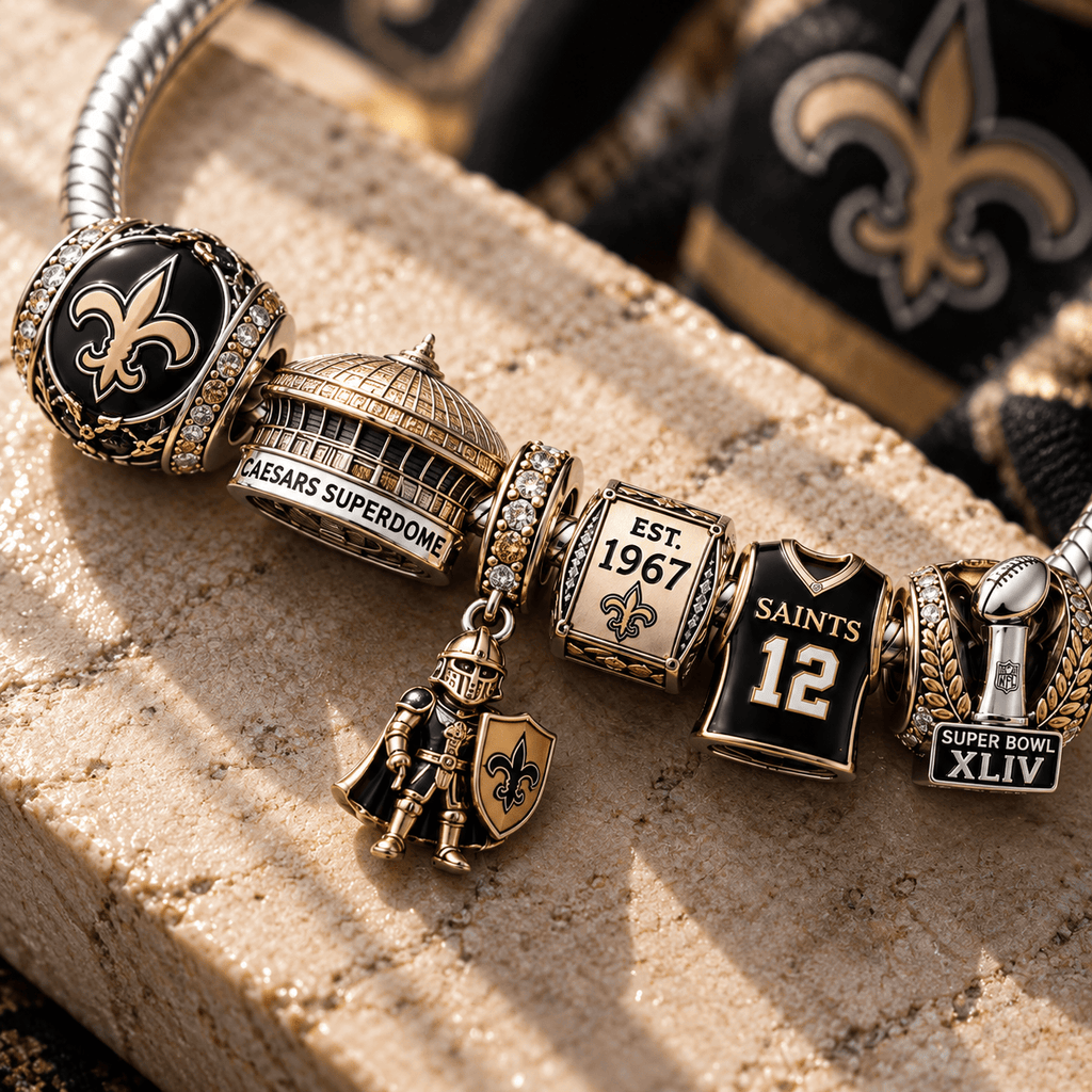 NOS Silver Charm Bracelet Set PTT